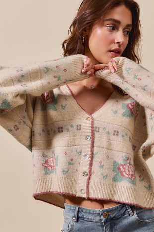 Rosé Muse Frill cardigan set mini knitOP（ROSIE POSIE
