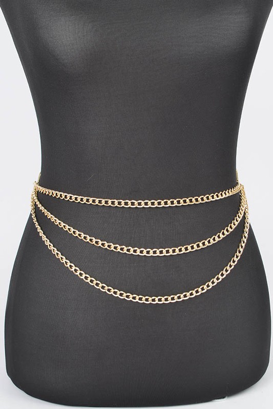 Llife LEATHER CHAIN BELT