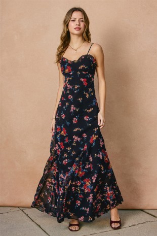 white high neck dress Princesa White Lace Drop Waist Maxi Dress - XS Size - Women's Dresses